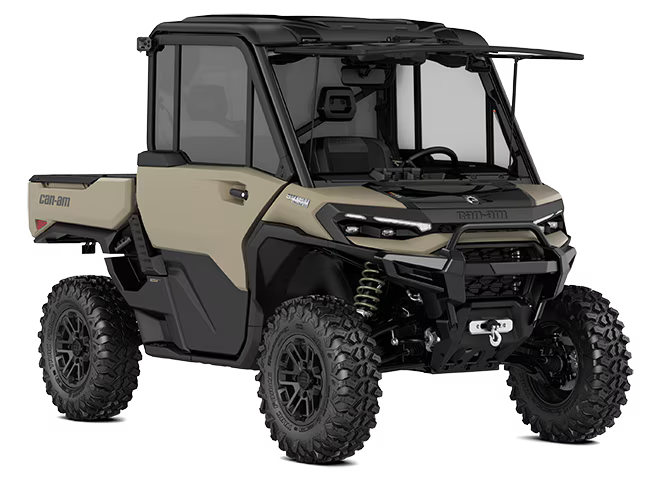 ORV-SSV-MY26-Defender-Limited-HD11-Desert-Tan-Carbon-Black-0008JTE00-Studio-34FR-NA